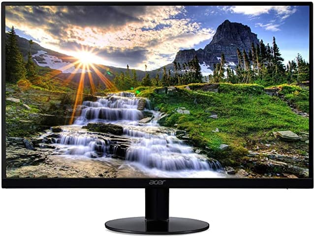 21. 5 inches Full HD (1920 x 1080) widescreen IPS display And Radeon free Sync technology. No compatibility for VESA Mount Refresh Rate: 75Hz - Using HDMI port Zero-frame design | ultra-thin | 4ms response time | IPS panel Aspect ratio - 16: 9. Color Supported - 16. 7 million colors. Brightness - 250 nit Tilt angle -5 degree to 15 degree. Horizontal viewing angle-178 degree. Vertical viewing angle-178 degree 75 hertz